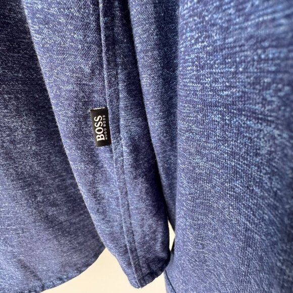 Hugo Boss Slim Fit Stretch Cotton Button-Up Shirt Blue - Picture 4 of 8